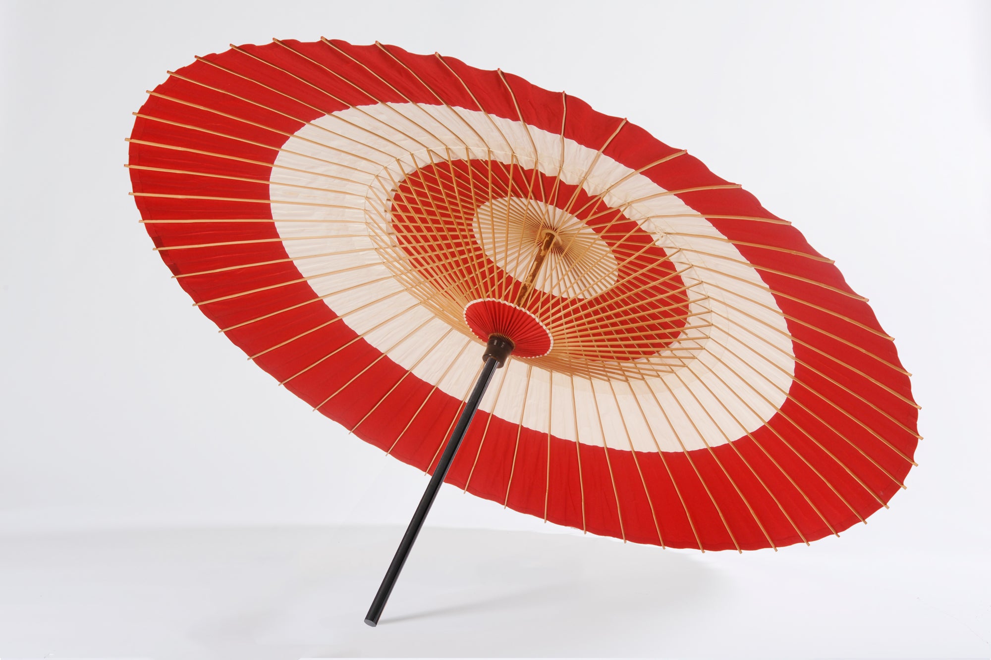本式野点傘 段張 赤白 | 京和傘・照明・工芸 - HIYOSHIYA ONLINE SHOP