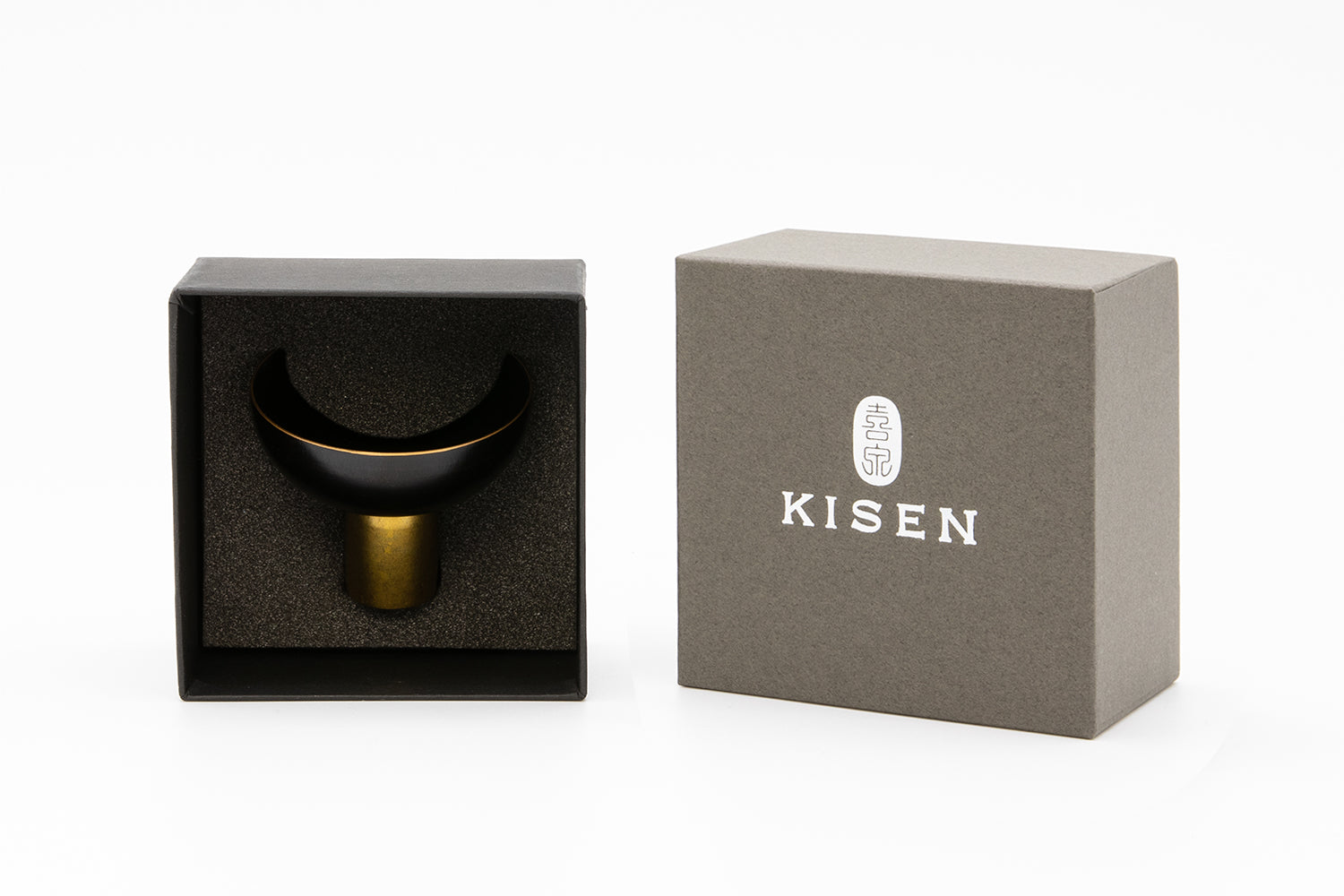 【KISEN】 Guinomi Sake Cup KOKESHI Kurourushi
