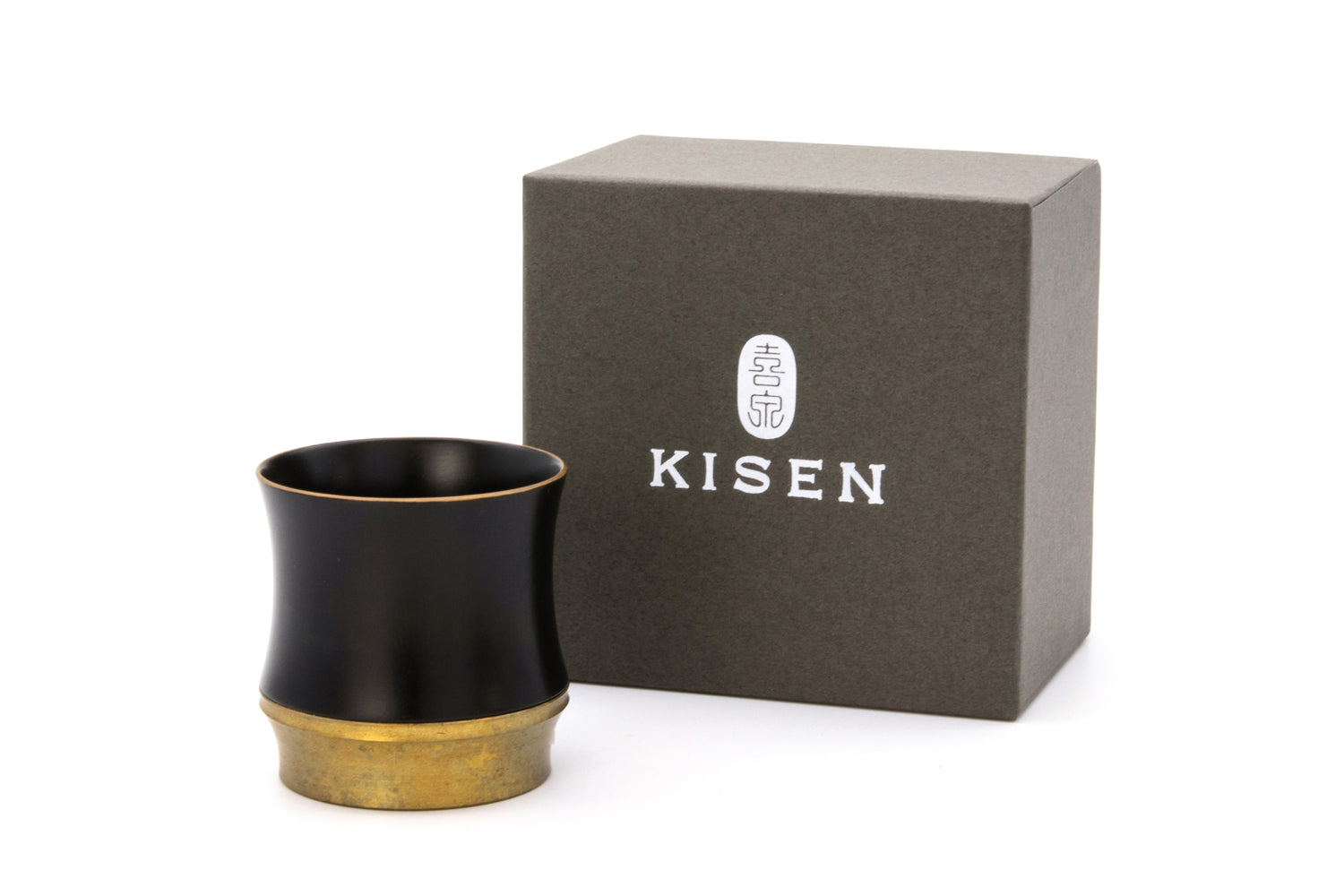 【KISEN】Guinomi Sake Cup BAMBOO SHORT Kurourushi