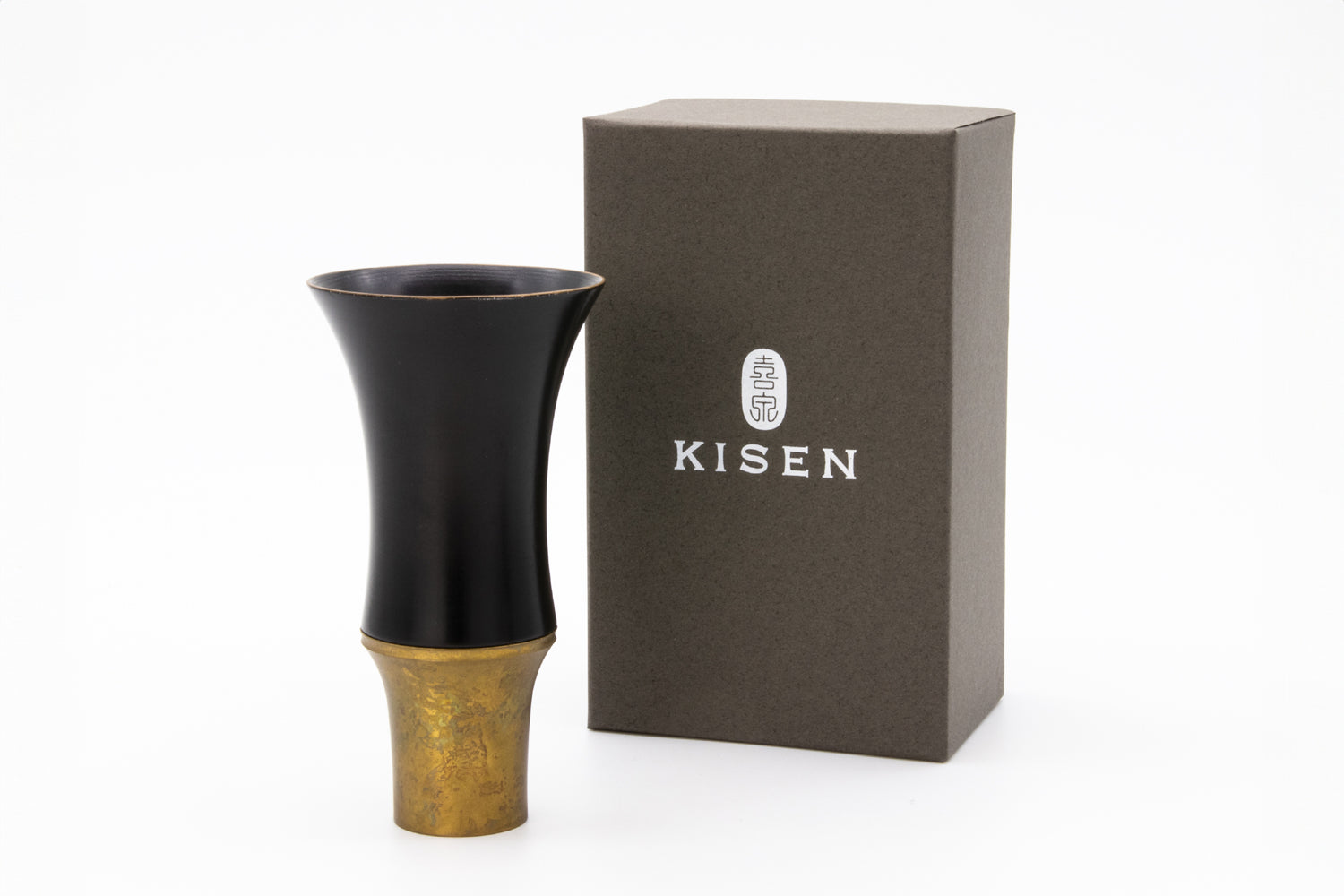 【KISEN】Guinomi Sake Cup BAMBOO TALL Kurourushi