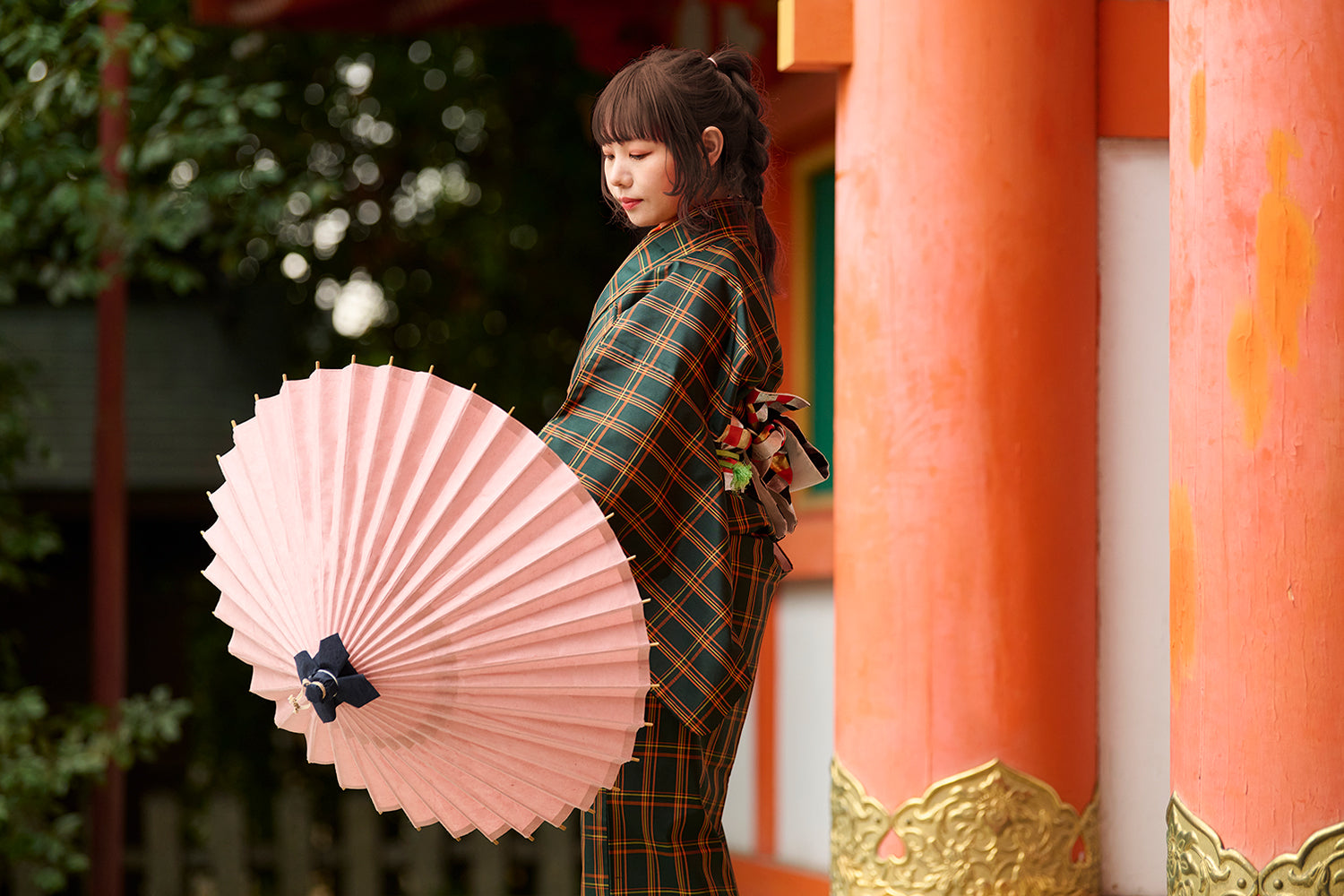 Japanese parasol -uguisu-