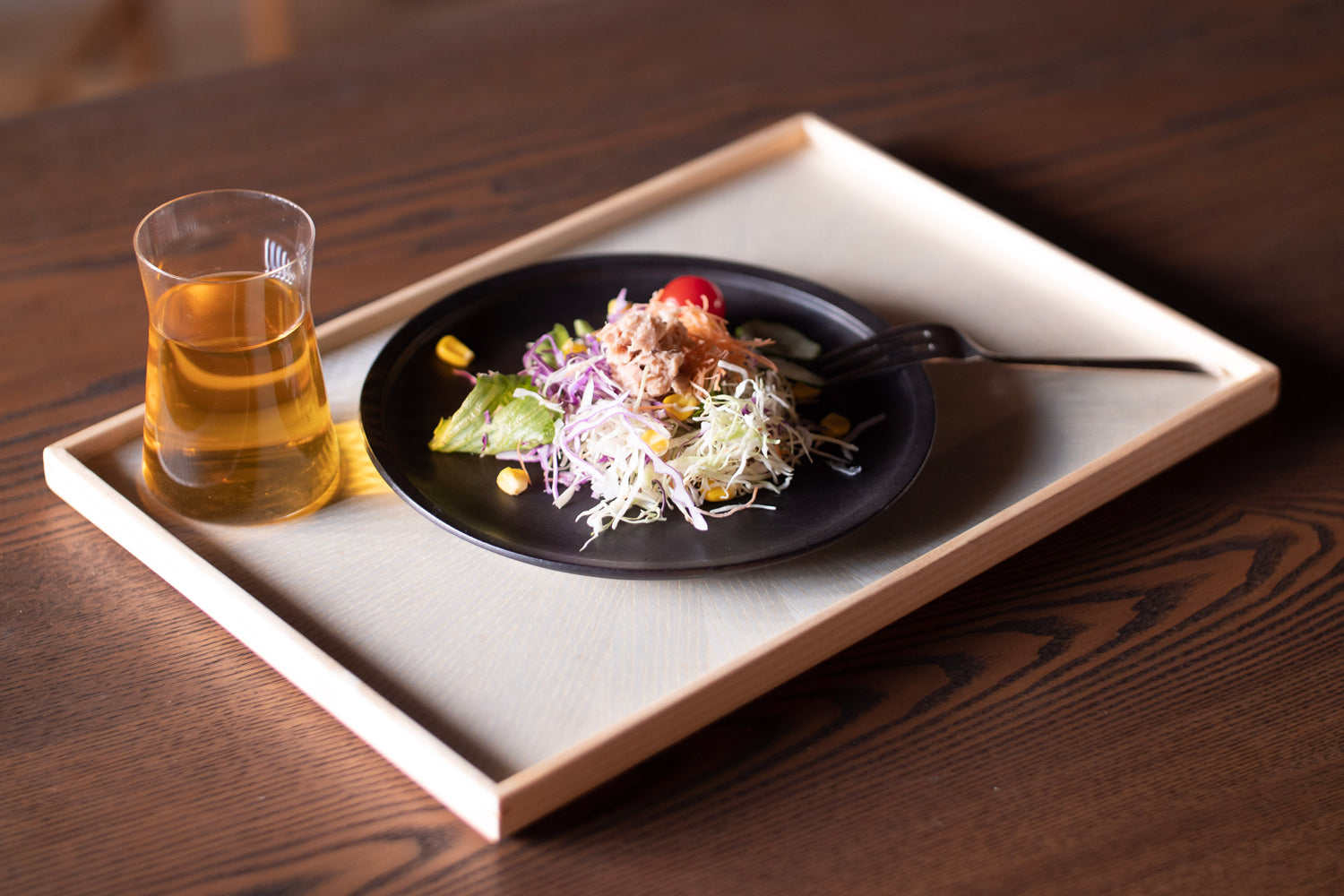 Rectangle RAYS TRAY White Ash