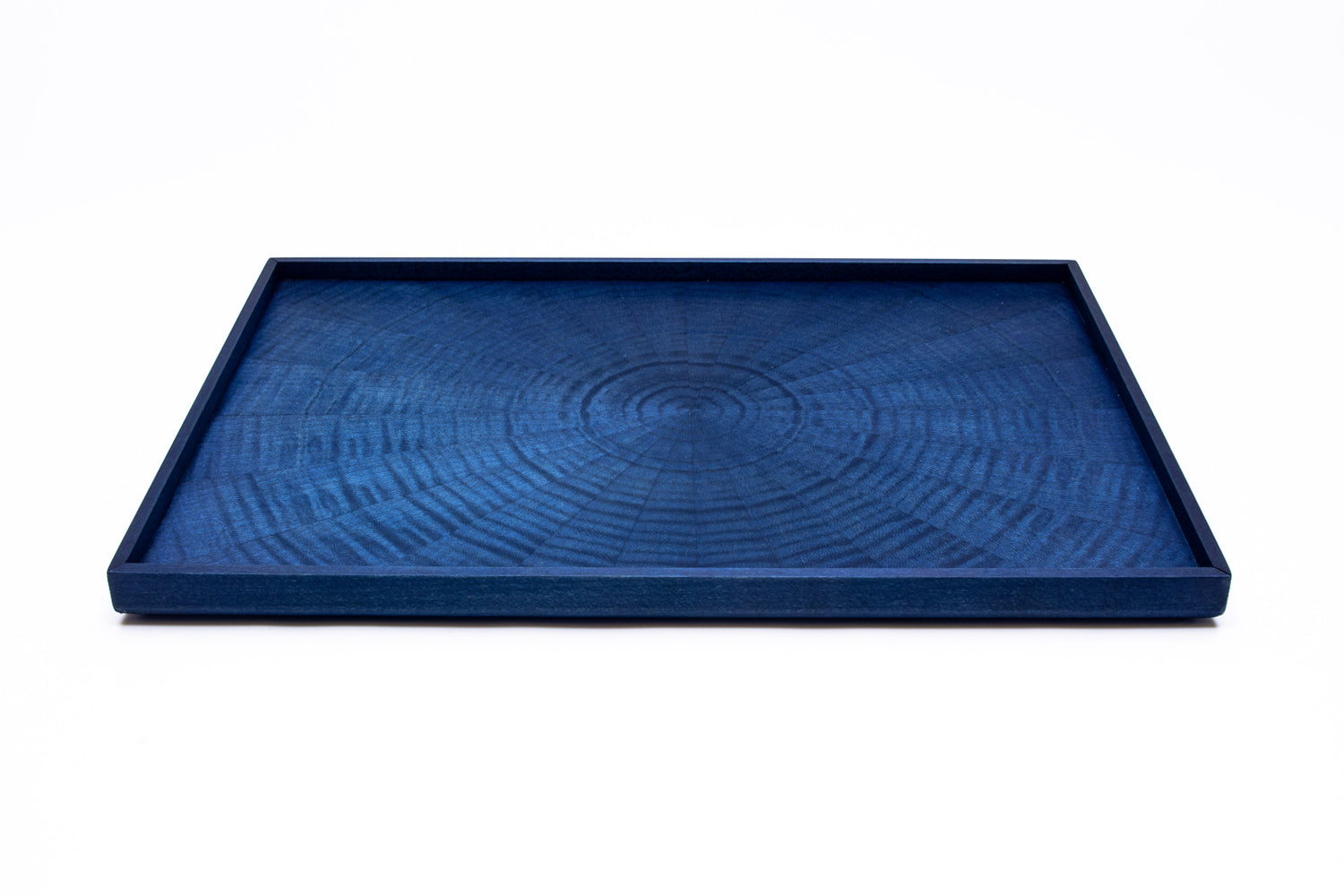 Rectangle RaysTray White sycamore Aizome indigo finish
