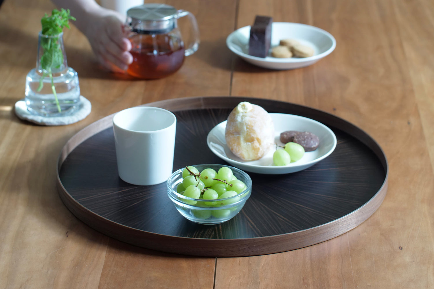 Round RaysTray L Ebony