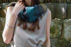 Tamiya Raden Leather & Silk Stole