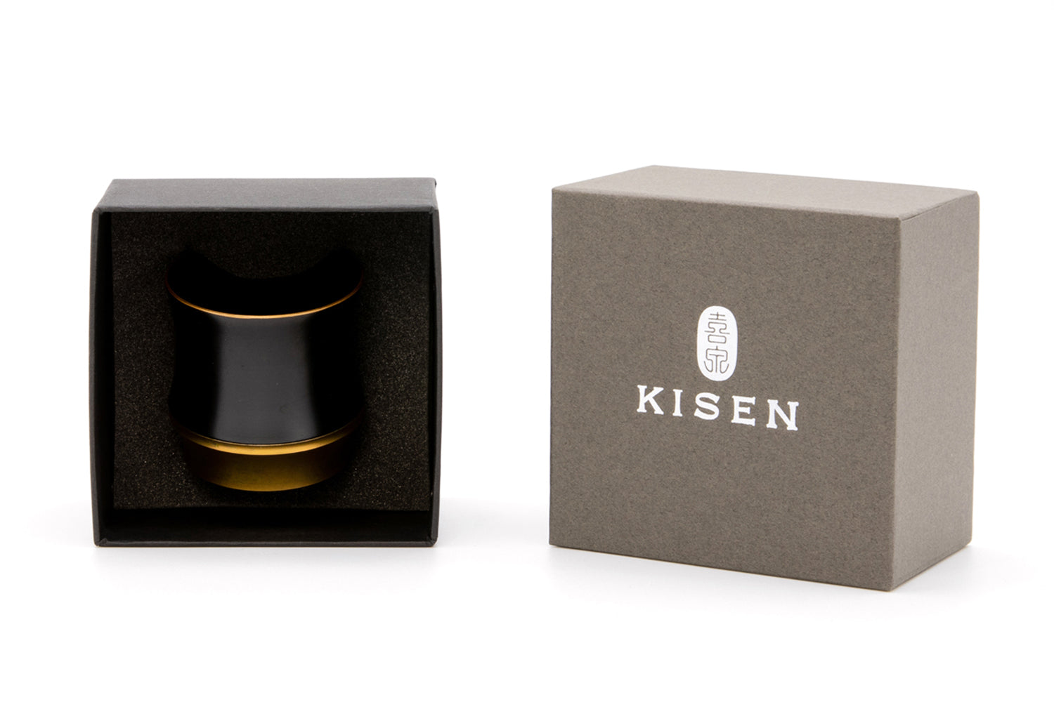 【KISEN】Guinomi Sake Cup BAMBOO SHORT　Kurourushi