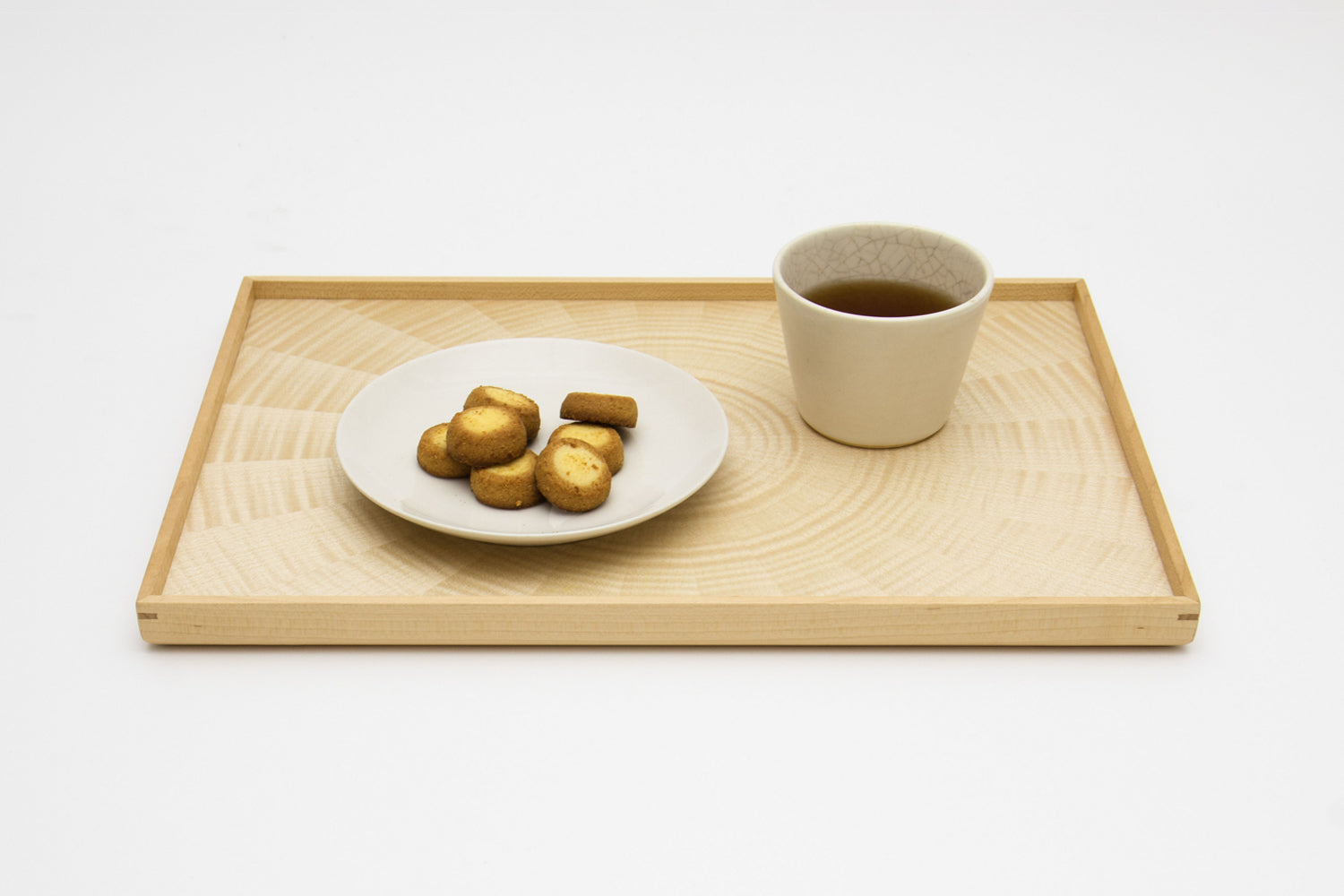 Rectangle RAYS TRAY White Sycamore