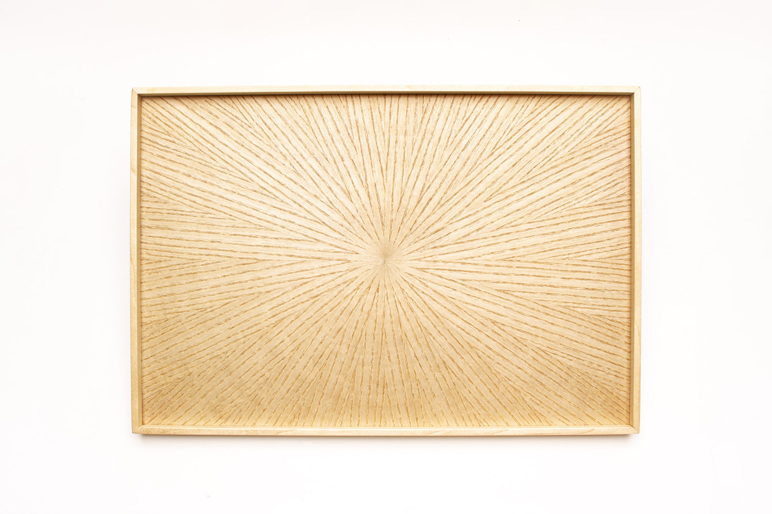 Rectangle RAYS TRAY White Ash