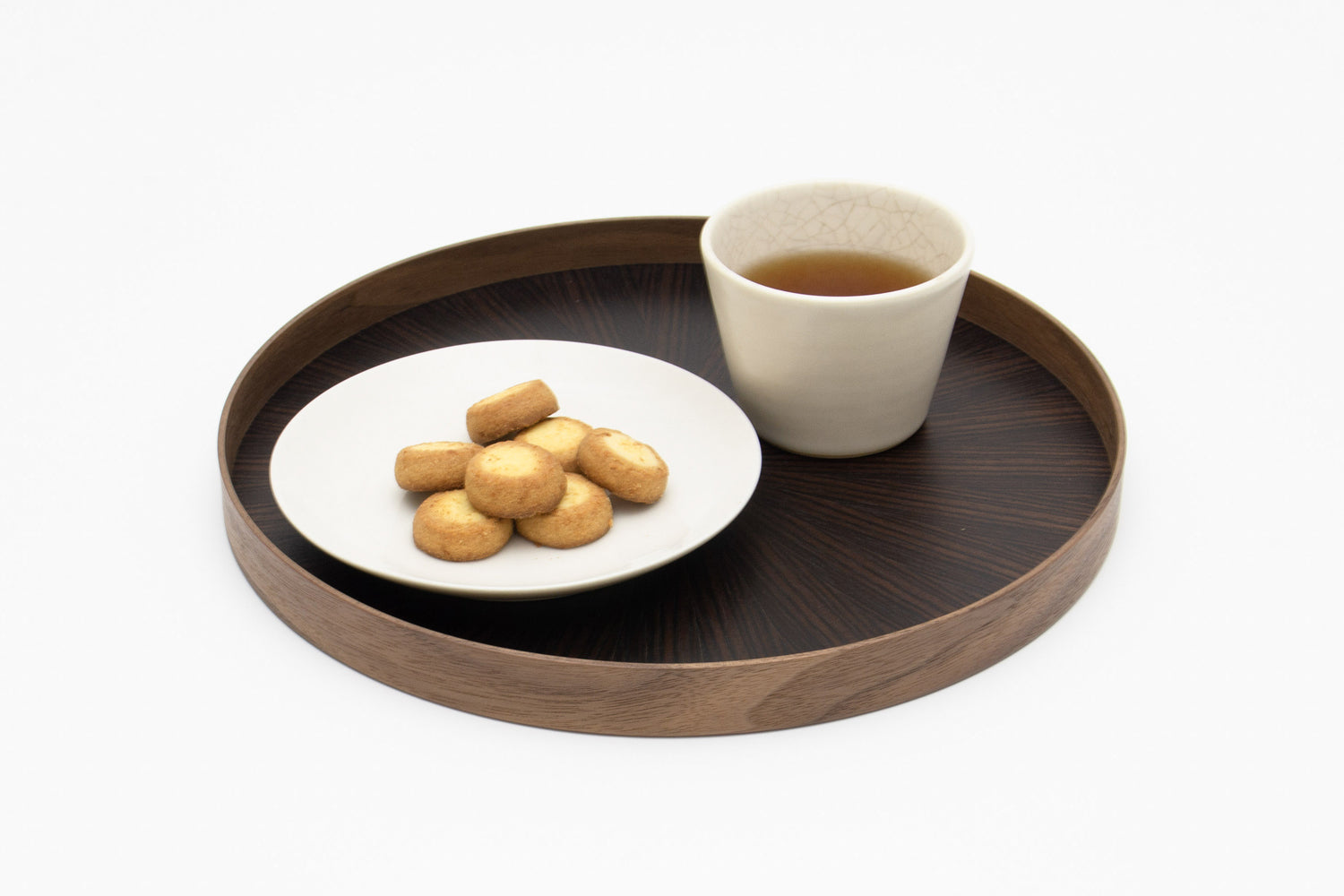 Round RAYS TRAY S Ebony