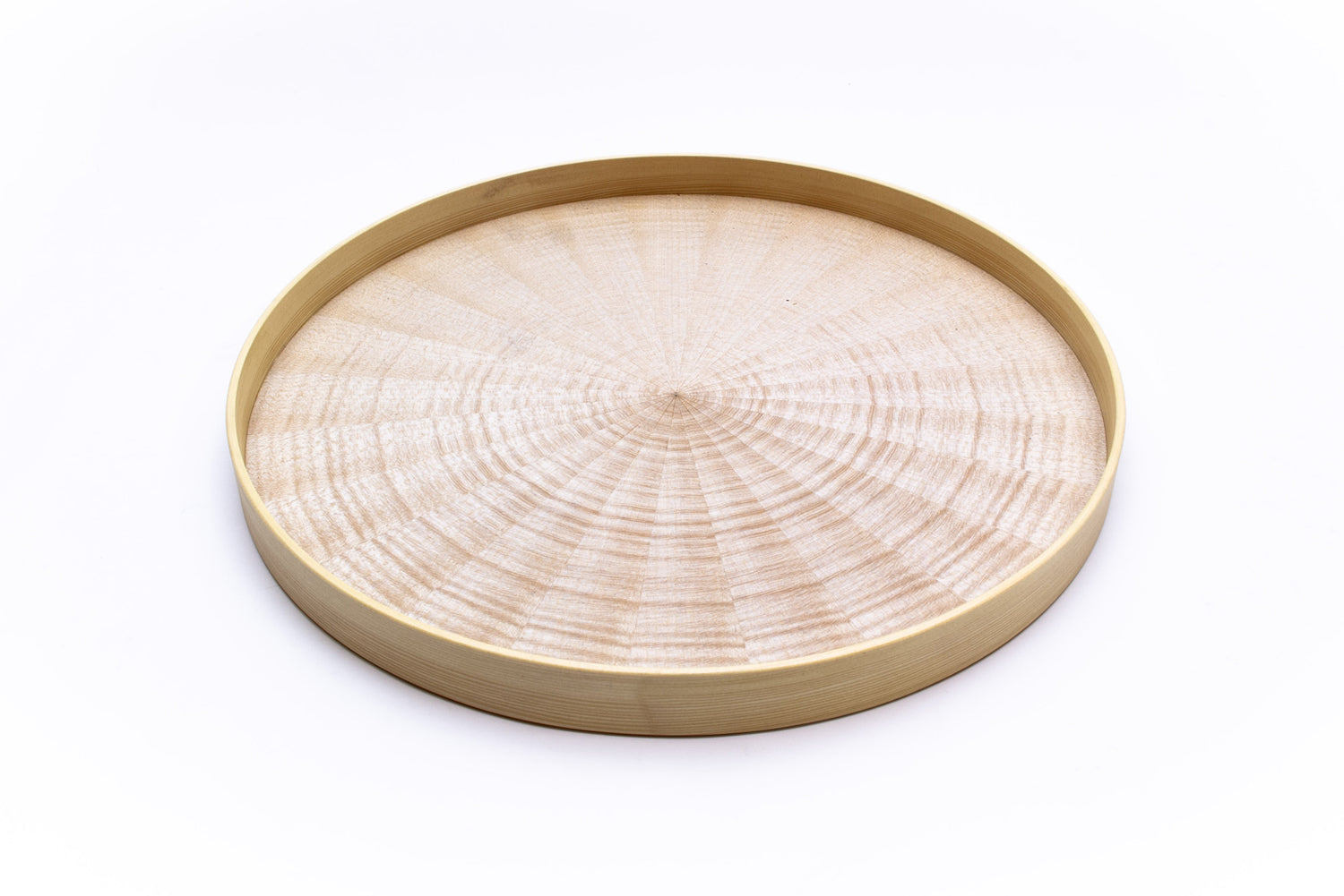 Round RAYS TRAY S White Sycamore