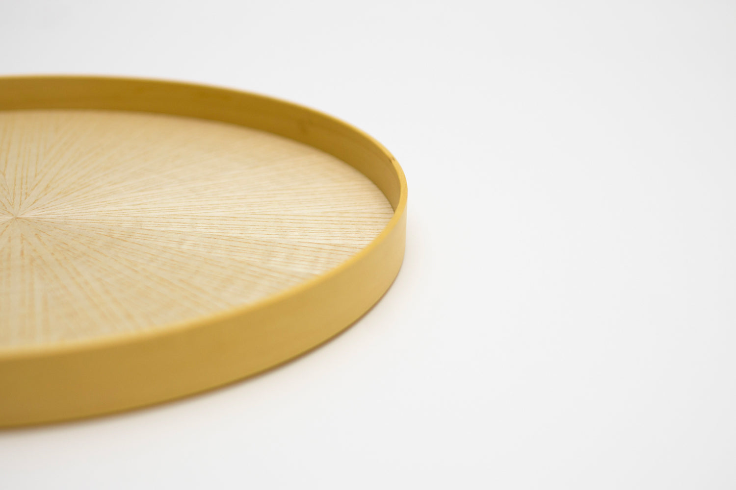 Round RAYS TRAY S White Ash