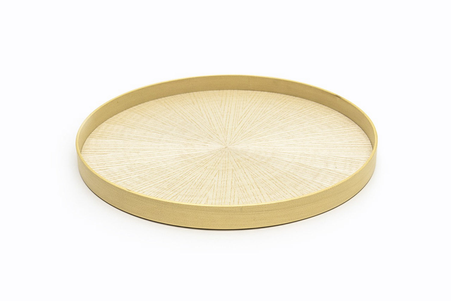 Round RAYS TRAY S White Ash