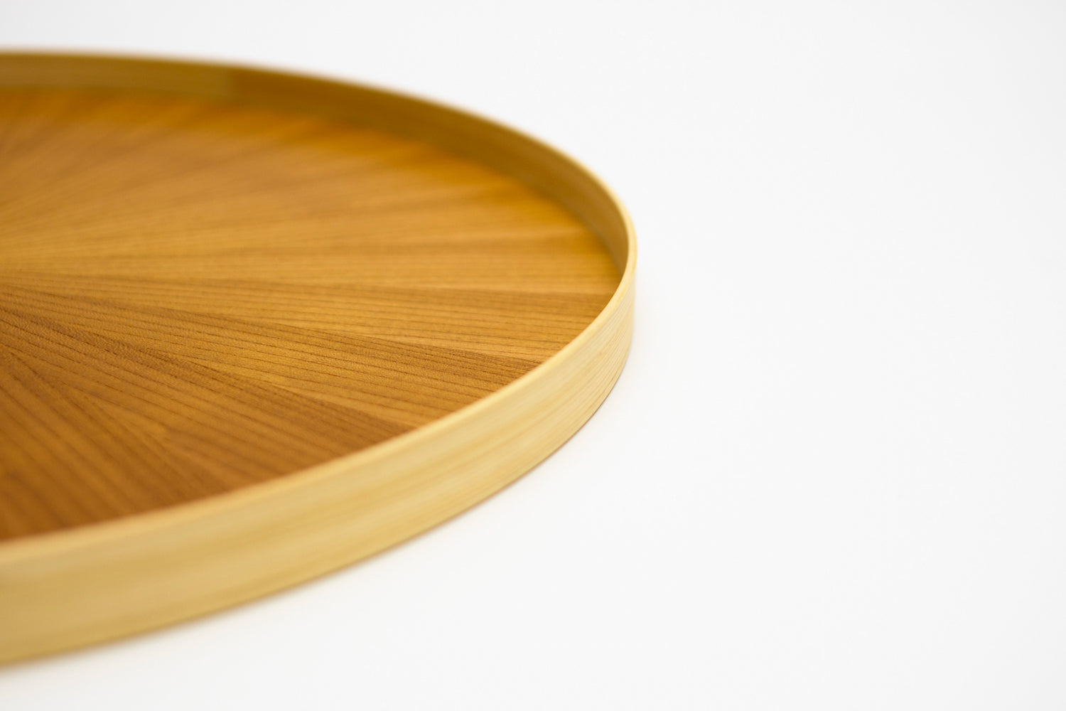 Round RAYS TRAY L Keyaki