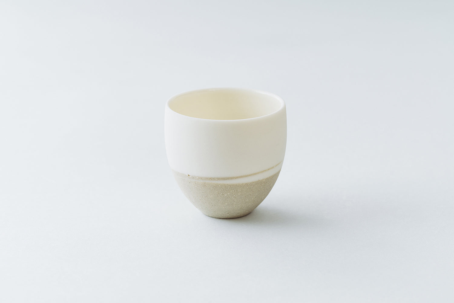 〈UZANYOU〉TRANSLUCENT SERIES MARBLE TEACUP   (FLAXEN)